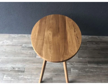 OAKY ELIPSE 100X60 ąžuolinis ovalus žurnalinis staliukas : Apdaila - Be apdailos, Aukštis - 48cm