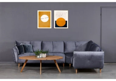 OAKY ELIPSE 140X90 ąžuolinis ovalus žurnalinis staliukas : Apdaila - Be apdailos, Aukštis - 48cm