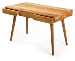 RETRO 120x65 konsolė, ąžuolinis darbo stalas : Apdaila - Aliejuota bespalviu aliejumi su kietaisiais vaškais