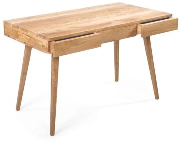 RETRO 120x65 konsolė, ąžuolinis darbo stalas : Apdaila - Aliejuota bespalviu aliejumi su kietaisiais vaškais