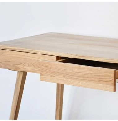 RETRO 120x65 konsolė, ąžuolinis darbo stalas : Apdaila - Aliejuota bespalviu aliejumi su kietaisiais vaškais