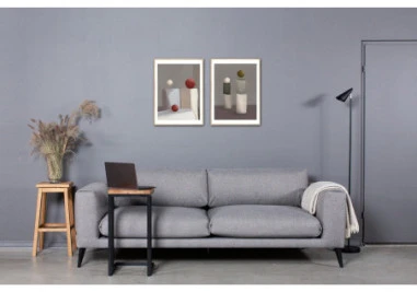 SELECT aukštesnis ąžuolinis 35x45x72 šoninis staliukas : Apdaila - Aliejuota bespalviu linų sėmenų aliejumi