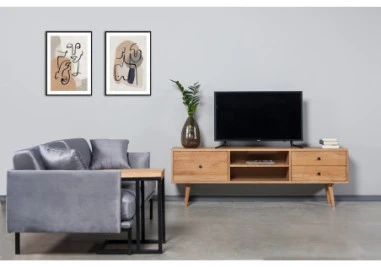 SELECT ąžuolinis 35x45x65 šoninis staliukas : Apdaila - Aliejuota bespalviu linų sėmenų aliejumi