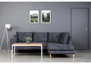 SELECT Baltas 110X60 ąžuolinis žurnalinis staliukas baltos kojos : Apdaila - Aliejuota bespalviu linų sėmenų aliejumi, Stalviršio briauna - 2 cm
