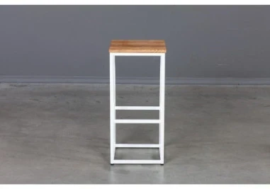 SELECT Baltas (75,5cm) taburetė/ staliukas : Apdaila - Be apdailos