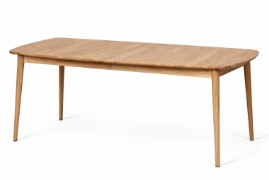 SLAVAN 200-250x100 ąžuolinis, prasiilginantis stalas : Apdaila - Be apdailos