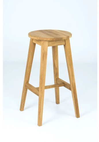 STOOL ąžuolinė baro (69cm) taburetė : Apdaila - Be apdailos