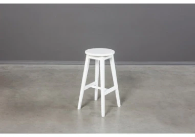 STOOL Baltas ąžuolinė baro (69cm) taburetė