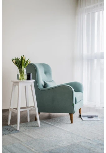 STOOL Baltas ąžuolinė baro (69cm) taburetė