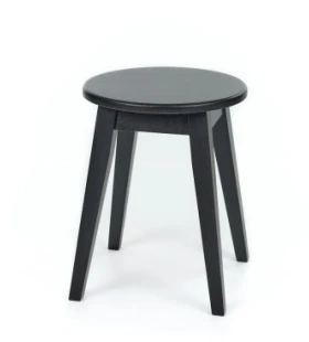 STOOL Juodas ąžuolinė taburetė