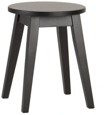 STOOL Juodas ąžuolinė taburetė