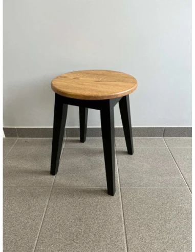 STOOL Juodas Mix ąžuolinė taburetė