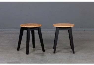 STOOL Juodas Mix ąžuolinė taburetė