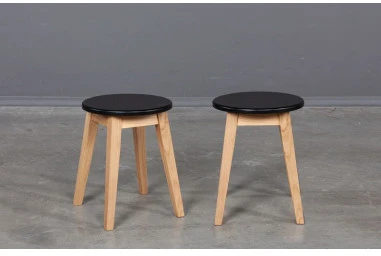 STOOL Juodas TOP ąžuolinė taburetė