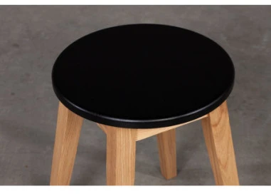 STOOL Juodas TOP ąžuolinė taburetė