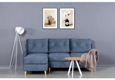 TORI Baltas Ø60 ąžuolinis apvalus žurnalinis staliukas : Apdaila - Be apdailos, Aukštis - 46cm