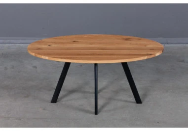 TORI ELIPSE 100X60 ąžuolinis ovalus žurnalinis staliukas juodom kojom : Apdaila - Aliejuota bespalviu aliejumi su kietaisiais vaškais, Aukštis - 46cm