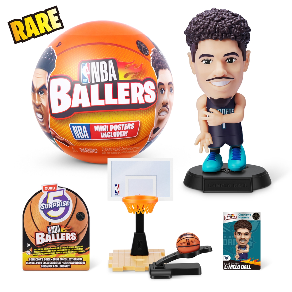 5 SURPRISE miniatiūrų rinkinys NBA Ballers, 1 serija, 77490GQ9