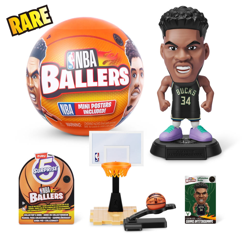 5 SURPRISE miniatiūrų rinkinys NBA Ballers, 1 serija, 77490GQ9