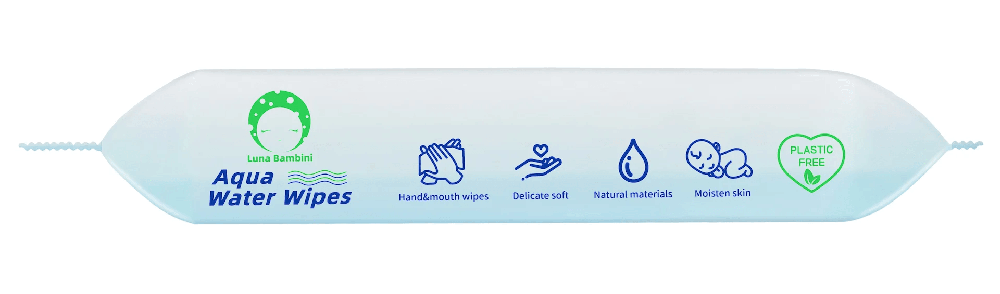 AQUA WATER WIPES drėgnos servetėlės 50 vnt., 2002102
