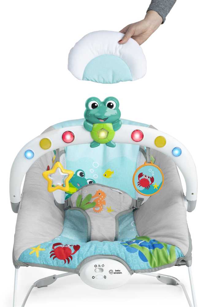Baby Einstein Ocean BABY EINSTEIN grojantis gultukas KICK TO IT Neptune, 0 - 6 mėn., Mėlynas, 13102