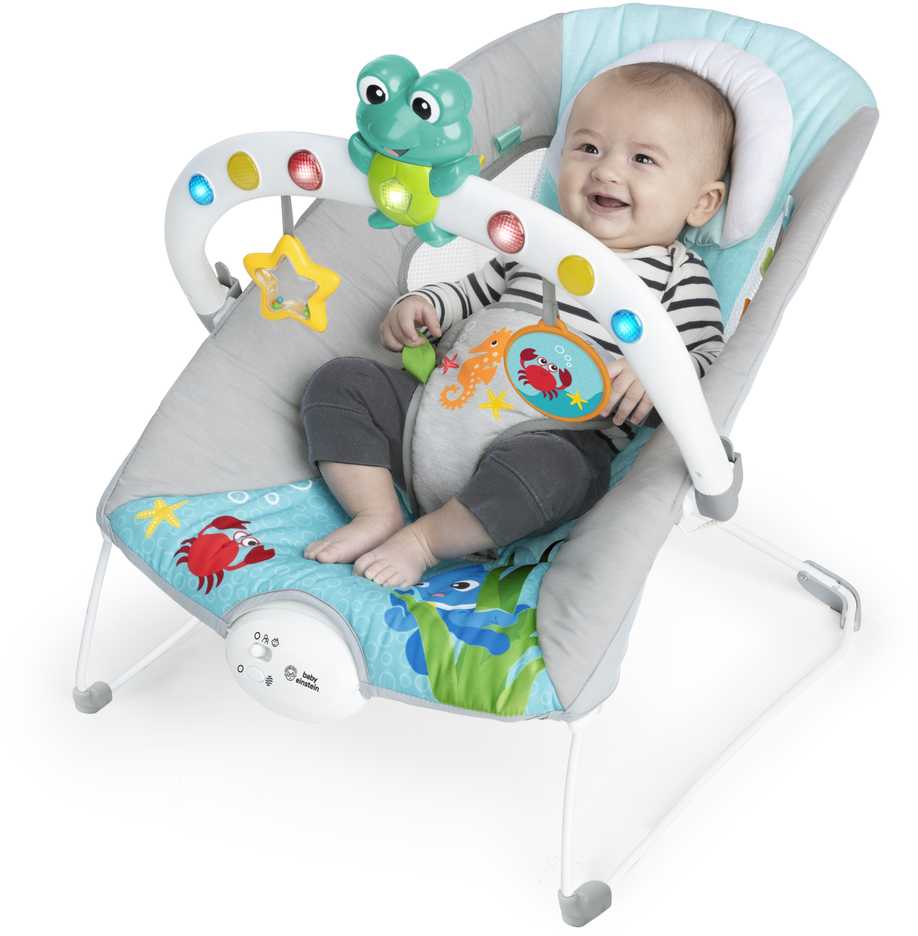 Baby Einstein Ocean BABY EINSTEIN grojantis gultukas KICK TO IT Neptune, 0 - 6 mėn., Mėlynas, 13102