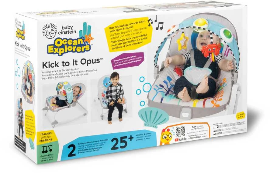 BABY EINSTEIN grojantis gultukas-sūpynės KICK TO IT Opus 0 - 30 mėn., MULTICOLORED, 16787