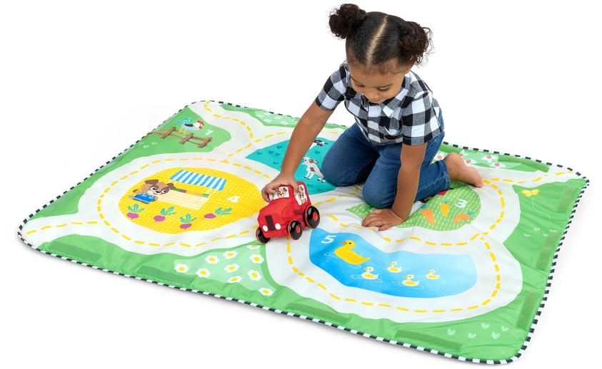 Baby Einstein Mažylis Einšteinas – „Busy Barnyard™“ – augimo su manimi žaidimų aikštelė (BE-17327)