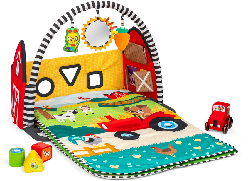 Baby Einstein Mažylis Einšteinas – „Busy Barnyard™“ – augimo su manimi žaidimų aikštelė (BE-17327)
