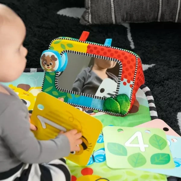 BABY EINSTEIN veiklos kilimėlis su veidroduku Discovery Garden, 16788