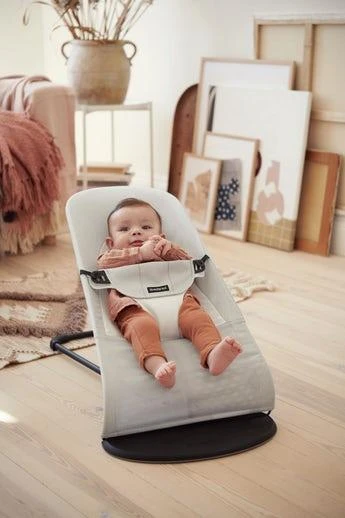 BABYBJORN gultukas Balance Soft Mesh, sidabrinis/baltas, 005129A