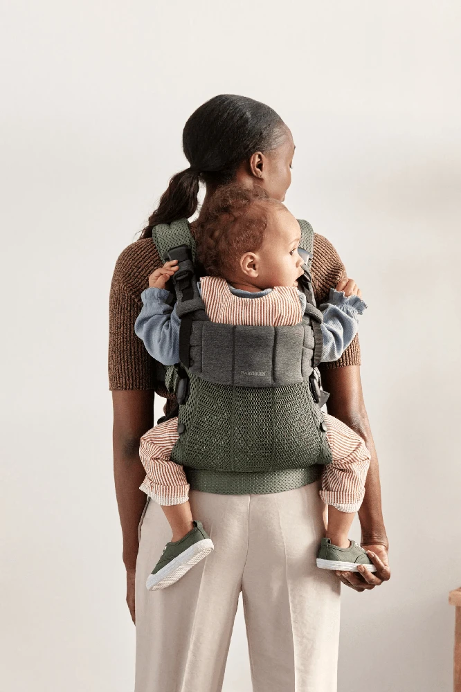 BABYBJORN nešioklė HARMONY 3D Mesh, Dark žalias, 088047