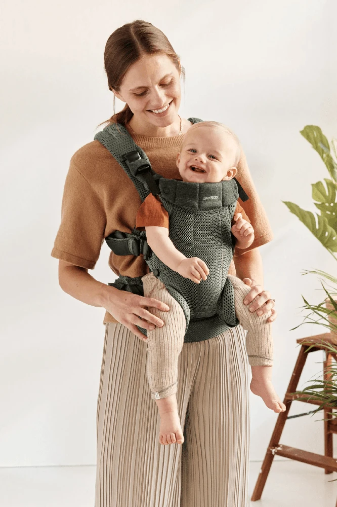 BABYBJORN nešioklė HARMONY 3D Mesh, Dark žalias, 088047