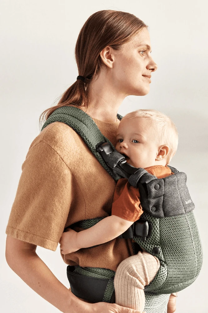 BABYBJORN nešioklė HARMONY 3D Mesh, Dark žalias, 088047