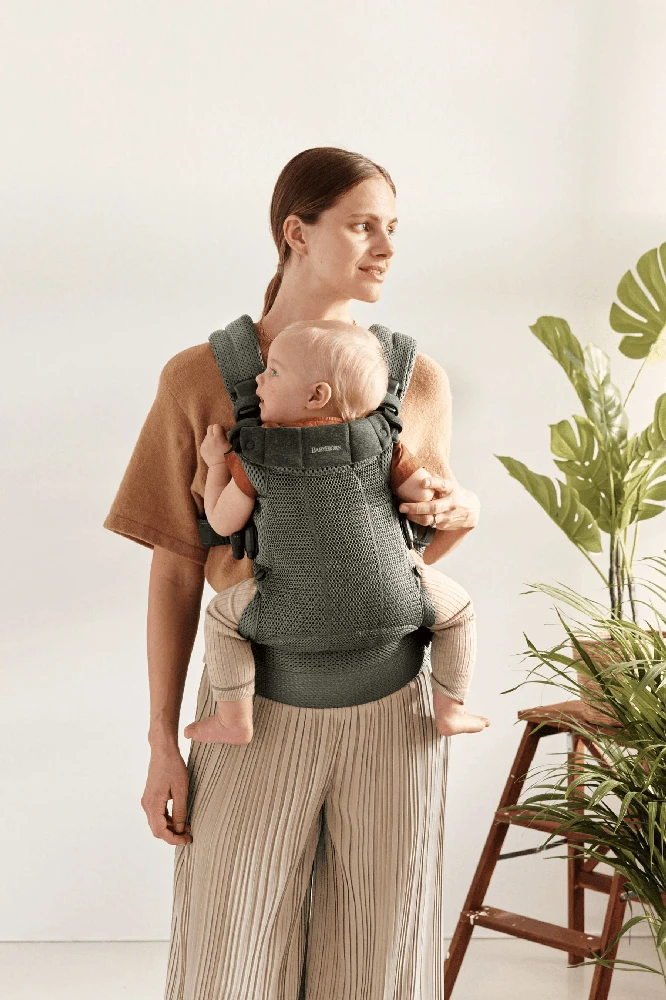 BABYBJORN nešioklė HARMONY 3D Mesh, Dark žalias, 088047