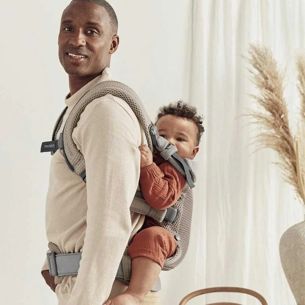 BABYBJORN nešioklė HARMONY 3D MESH, pilkas beige, 088002
