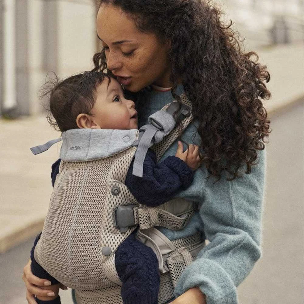 BABYBJORN nešioklė HARMONY 3D MESH, pilkas beige, 088002