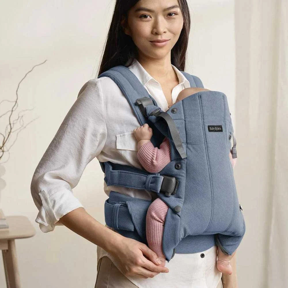 BABYBJORN nešioklė HARMONY WOVEN MELANGE, mėlynas 088033