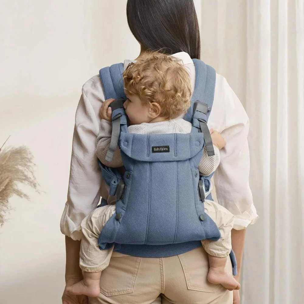 BABYBJORN nešioklė HARMONY WOVEN MELANGE, mėlynas 088033