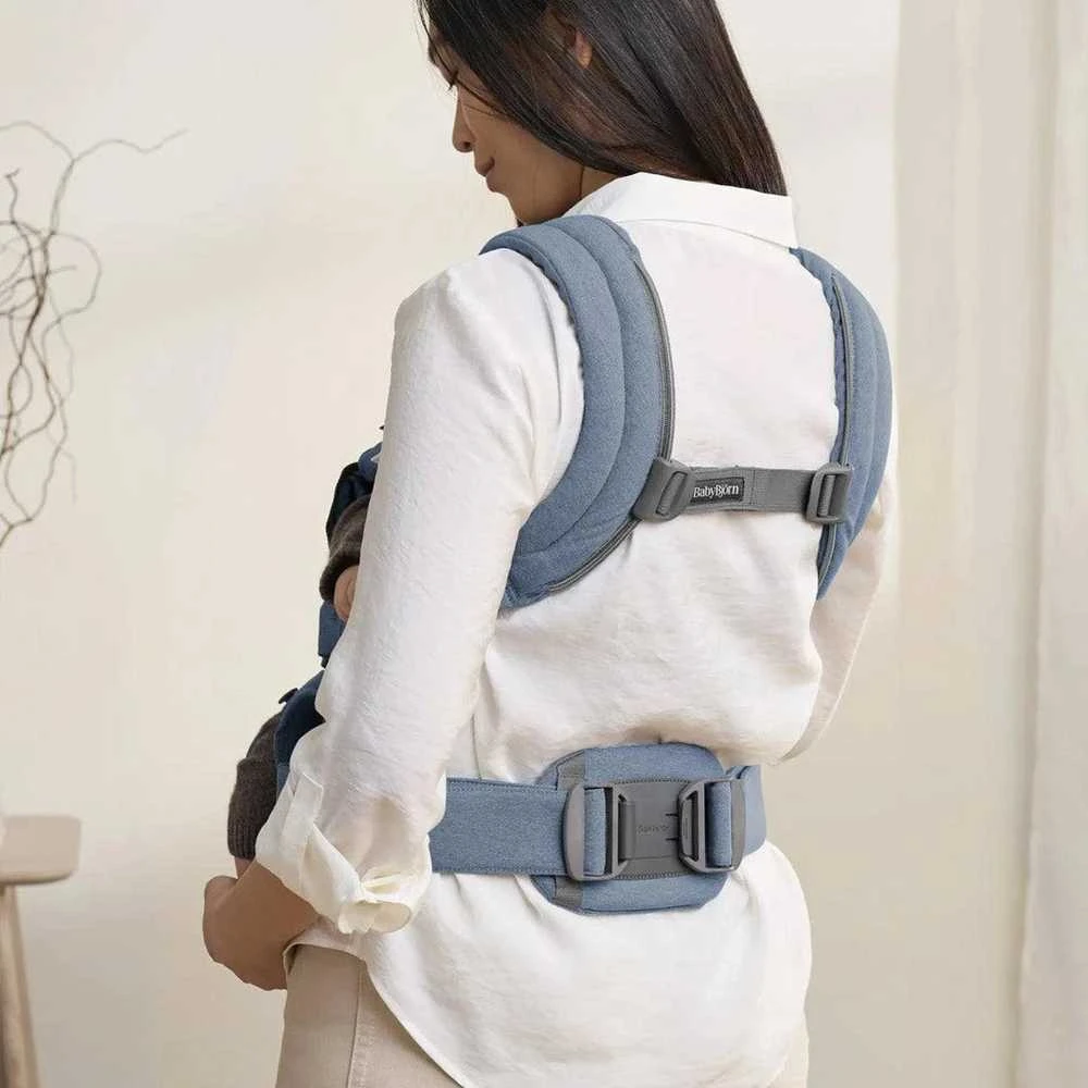 BABYBJORN nešioklė HARMONY WOVEN MELANGE, mėlynas 088033