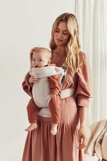 BABYBJORN nešioklė MINI 3D JERSEY, light beige, 021087