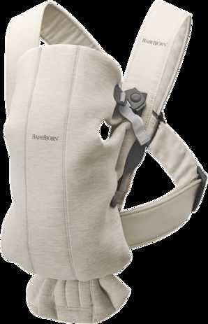 BABYBJORN nešioklė MINI 3D JERSEY, light beige, 021087