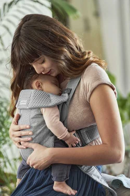 BABYBJORN nešioklė Mini, Mesh 3D, Pilkas, 021018