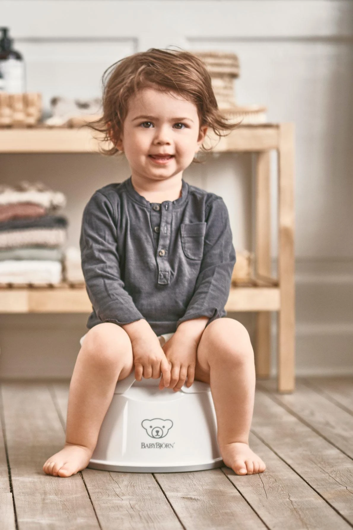 BABYBJORN Smart Potty naktipuodis Baltas/Pilkas 051221