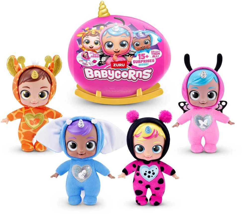 BABYCORNS lėlė su aksesuarais Magical Rainbocorn Babies, 1 serija, asort., 92107