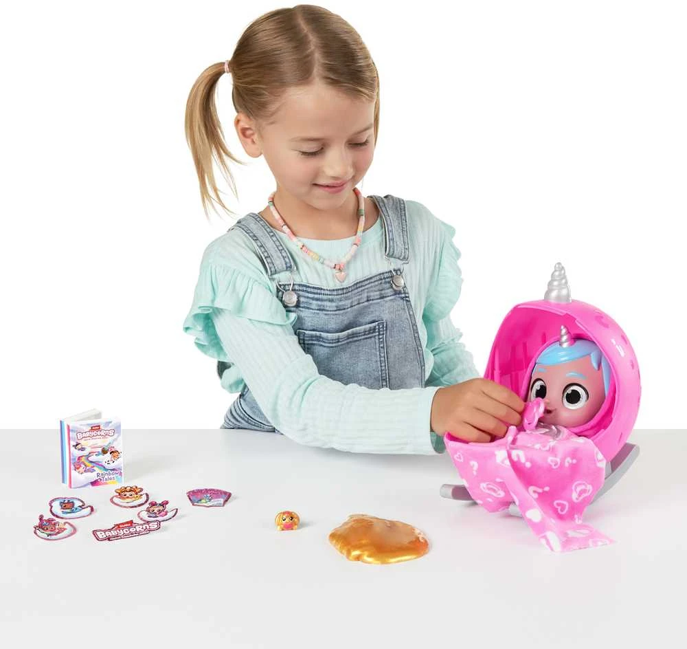BABYCORNS lėlė su aksesuarais Magical Rainbocorn Babies, 1 serija, asort., 92107