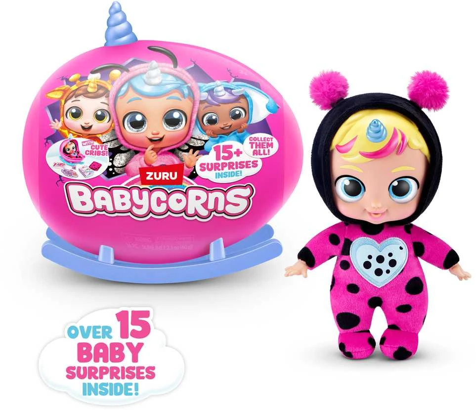 BABYCORNS lėlė su aksesuarais Magical Rainbocorn Babies, 1 serija, asort., 92107