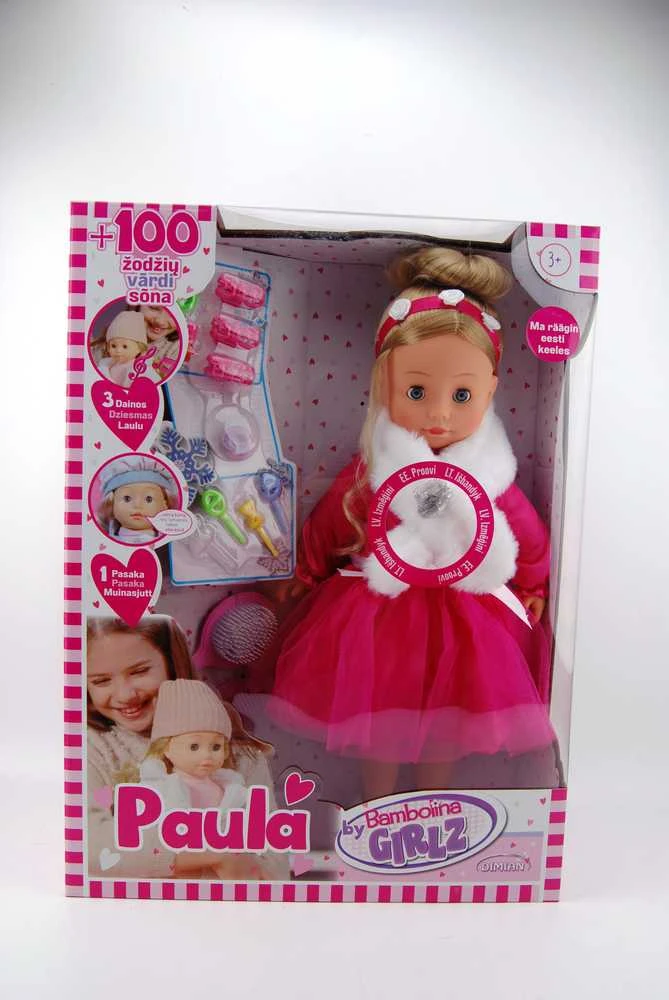 BAMBOLINA estiškai kalbanti lėlė Paula, BD1679CEE