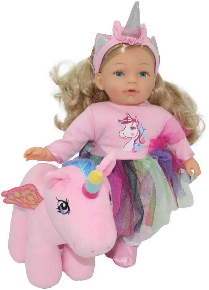 BAMBOLINA lėlė su pliušiniu vienaragiu Unicorn Dreams, 35cm, BD1260