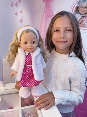 BAMBOLINA vaikščiojanti lėlė Molly, 33cm, su muzika, BD1226
